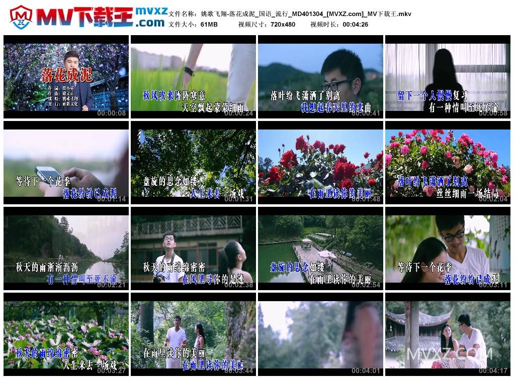 姚歌飞翔-落花成泥_国语_流行_MD401304